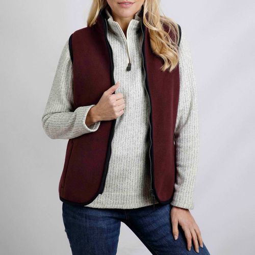 Maroon Mikayla Fleece Gilet - Weird Fish - Modalova