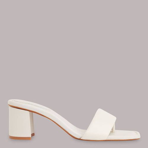 White Marie Leather Mule Heels - WHISTLES - Modalova