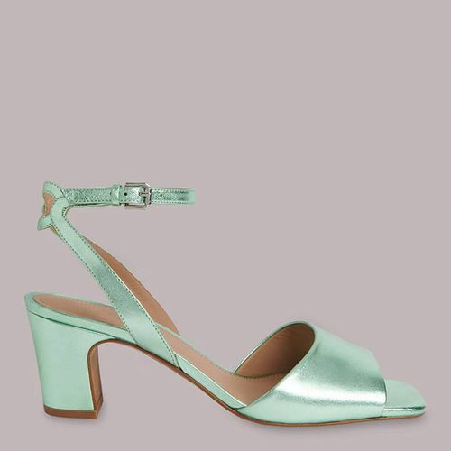 Metallic Emerson Block Leather Heels - WHISTLES - Modalova