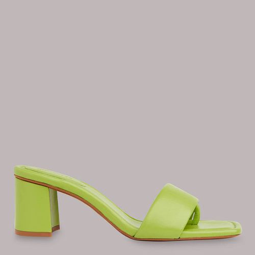 Lime Marie Slip On Mule Leather Heels - WHISTLES - Modalova