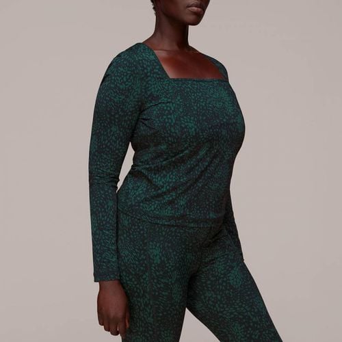 Green Animal Print Sports Top - WHISTLES - Modalova