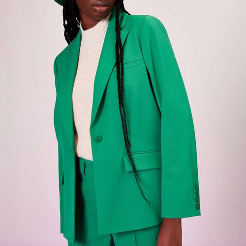 Green Selma Wool Blend Blazer - WHISTLES - Modalova