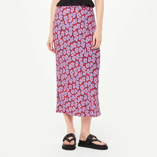 Pink Farfalle Print Bias Cut Skirt - WHISTLES - Modalova