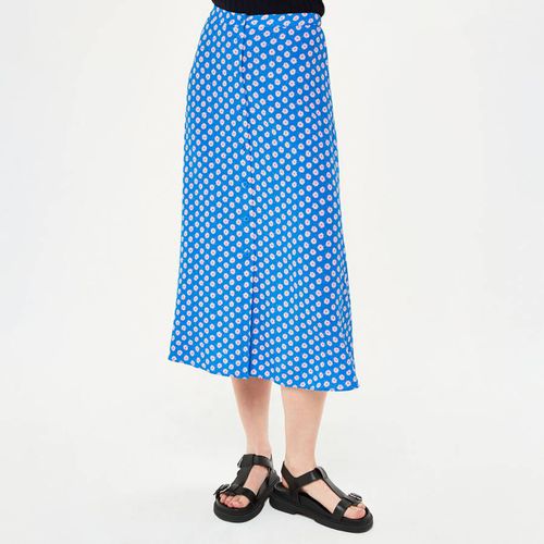 Blue Floral Sunburst Skirt - WHISTLES - Modalova