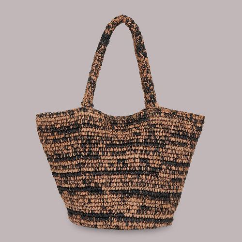 Brown Renee Paper Weave Tote Bag - WHISTLES - Modalova