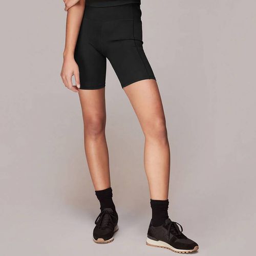 Black Ribbed Shorts - WHISTLES - Modalova