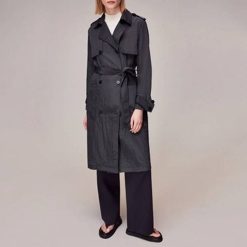 Charcoal Water Resistant Trench Coat - WHISTLES - Modalova