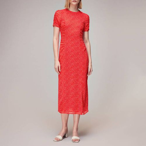 Red Diagonal Fleck Dobby Dress - WHISTLES - Modalova