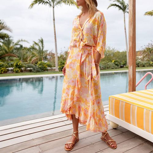 Yellow Aude Long Skirt - Poupette St Barth - Modalova