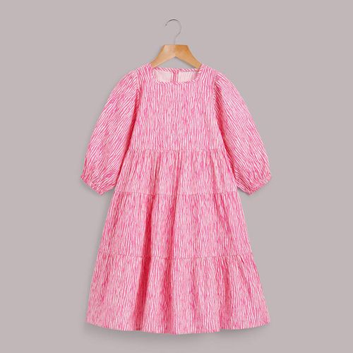 Girl's Romy Tiered Cotton Dress - WHISTLES - Modalova