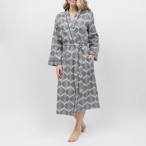 Grey Nicole Geo Print Dressing Gown - Cyberjammies - Modalova