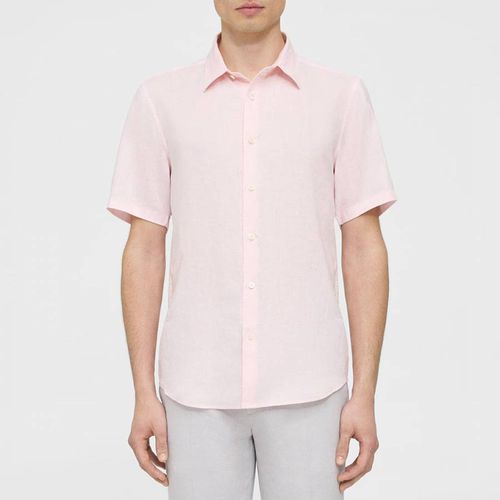 Pale Irving Short Sleeve Linen Shirt - Theory - Modalova
