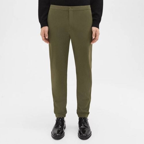 Khaki Terrance Straight Trousers - Theory - Modalova