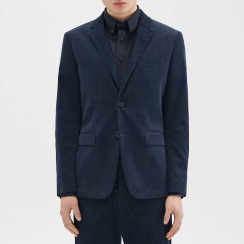 Navy Morton Cotton Blend Blazer - Theory - Modalova