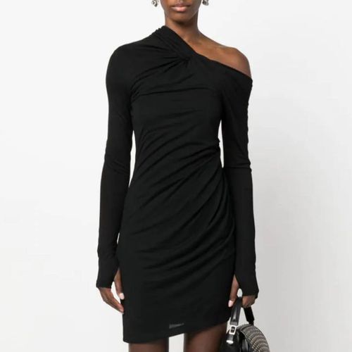 Black Twist one Shoulder Mini Dress - HELMUT LANG - Modalova