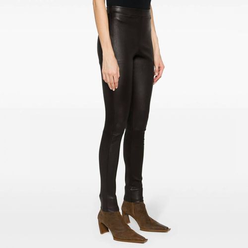 Black Adbelle High Waist Leather Leggings - Theory - Modalova