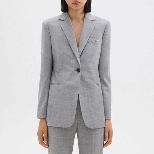 Slim Single Breasted Wool Blazer - Theory - Modalova