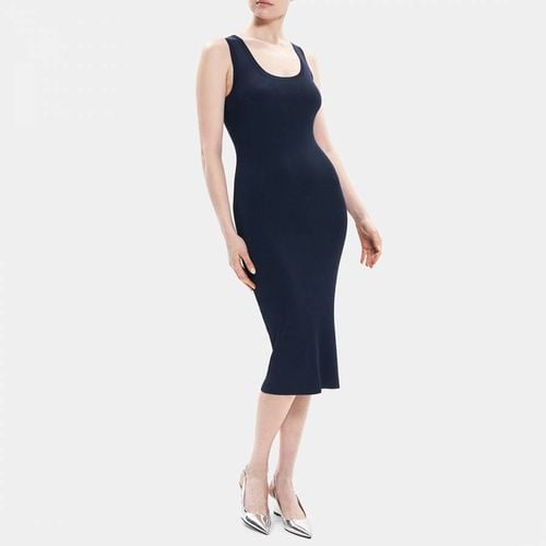 Navy Ribbed Tank Dress - Theory - Modalova