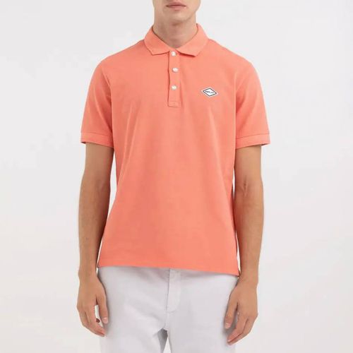Coral Cotton Pique Polo Shirt - Replay - Modalova