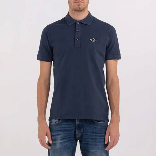 Blue Cotton Pique Polo Shirt - Replay - Modalova