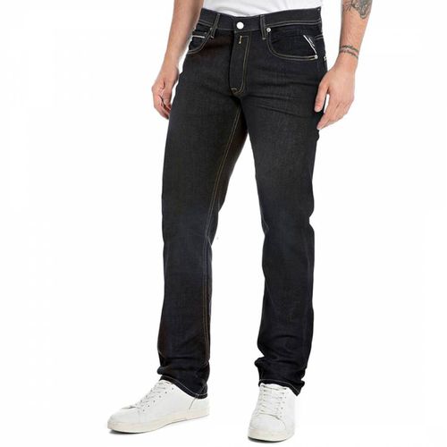 Dark Grover Straight Hyperflex Jeans - Replay - Modalova