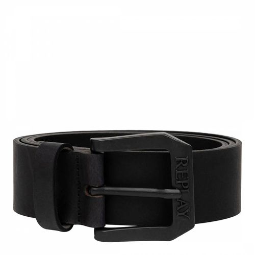 Black Classic Leather Belt - Replay - Modalova