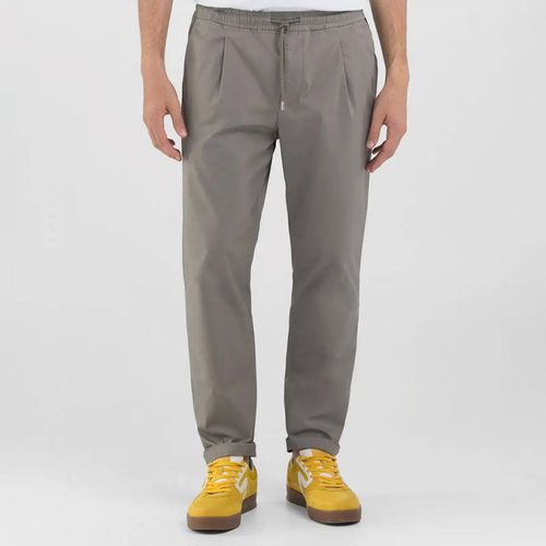 Grey Twill Cotton Blend Joggers - Replay - Modalova