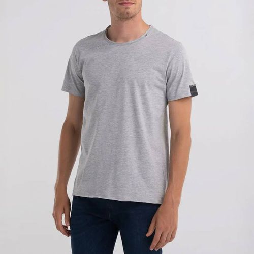 Grey Raw Cut Cotton T-Shirt - Replay - Modalova