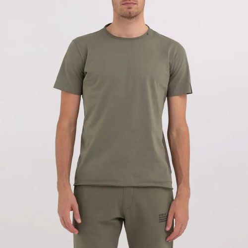 Green Raw Cut Cotton T-Shirt - Replay - Modalova
