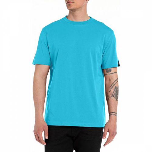 Blue Clean Cut Cotton T-Shirt - Replay - Modalova