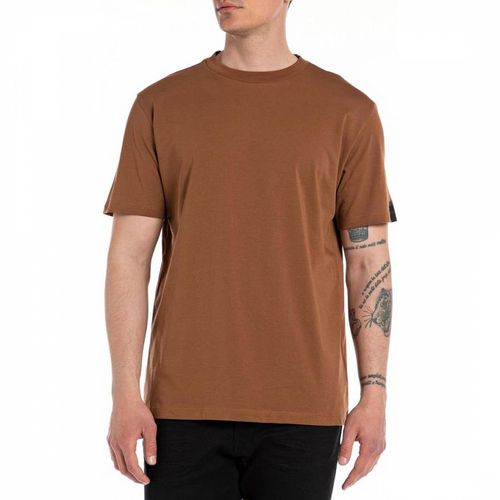 Wood Clean Cut Cotton T-Shirt - Replay - Modalova