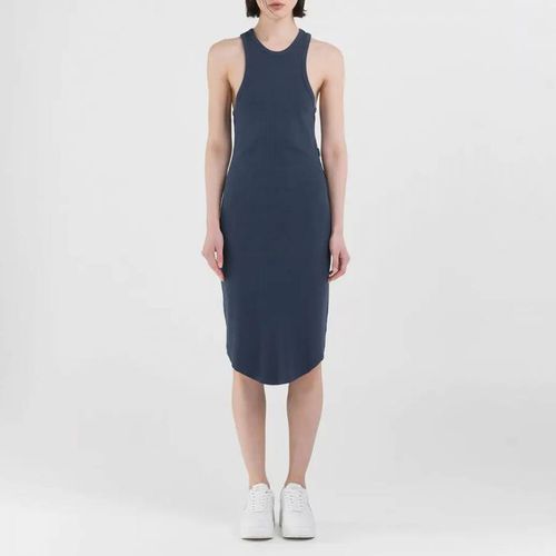 Dark Blue Slim Fit Ribbed Dress - Replay - Modalova
