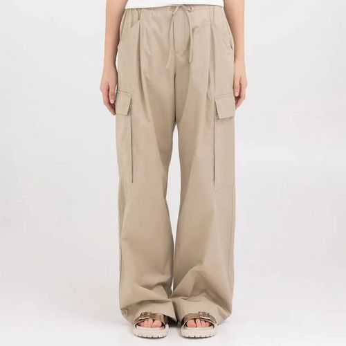 Sand Cotton Cargo Trousers - Replay - Modalova