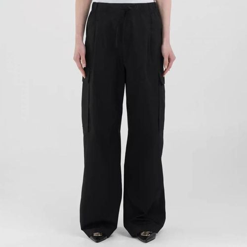 Black Cotton Cargo Trousers - Replay - Modalova