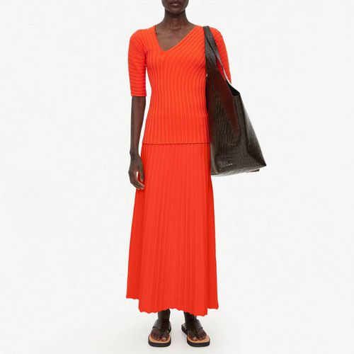 Orange Idris Maxi Skirt - By Malene Birger - Modalova