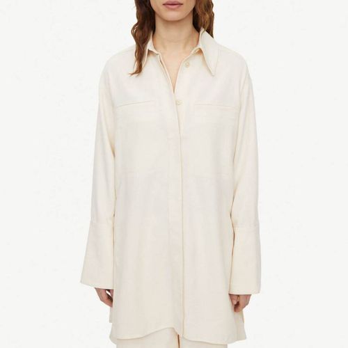 Cream Mallega Long Overshirt - By Malene Birger - Modalova