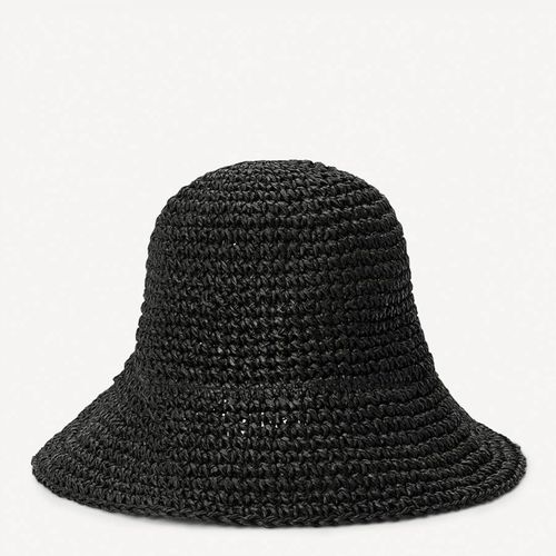 Black Textured Bucket Hat - By Malene Birger - Modalova