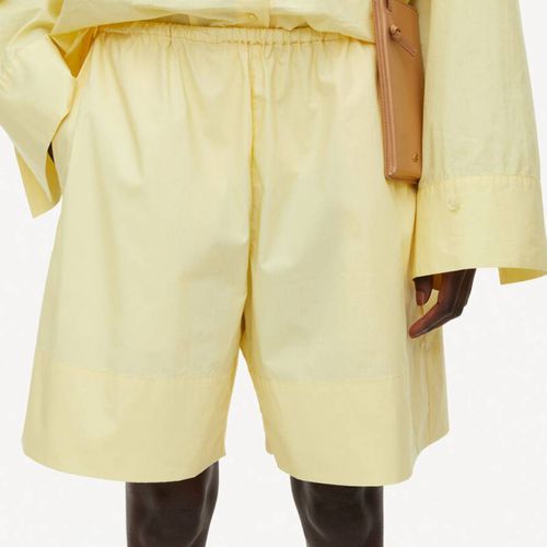 Yellow Cotton Blend Short - By Malene Birger - Modalova