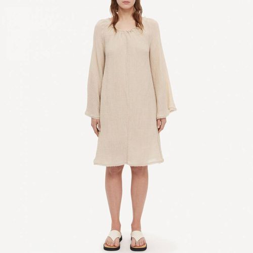 Light Sand Emoras Shift Cotton Blend Dress - By Malene Birger - Modalova