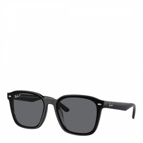 Matte Black Square Sunglasses 56mm - Ray-Ban - Modalova
