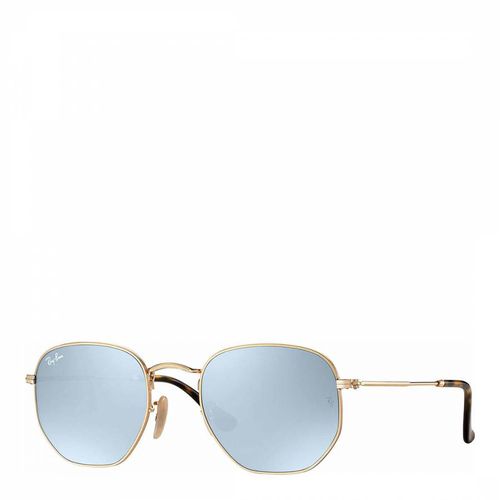 Blue Hexagonal Flat Sunglasses 51mm - Ray-Ban - Modalova