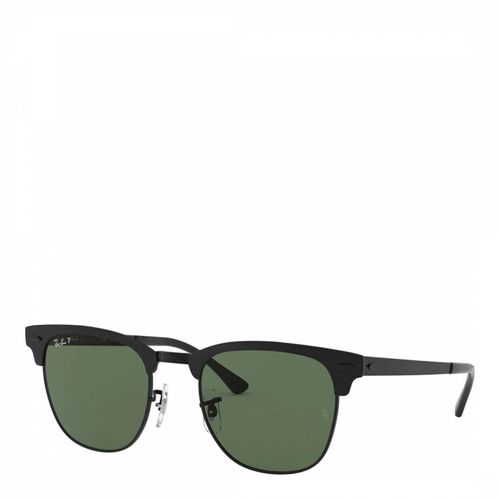 Matte Black Clubmaster Sunglasses 51mm - Ray-Ban - Modalova