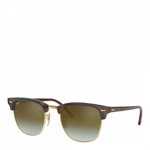 Brown Clubmaster Sunglasses 51mm - Ray-Ban - Modalova