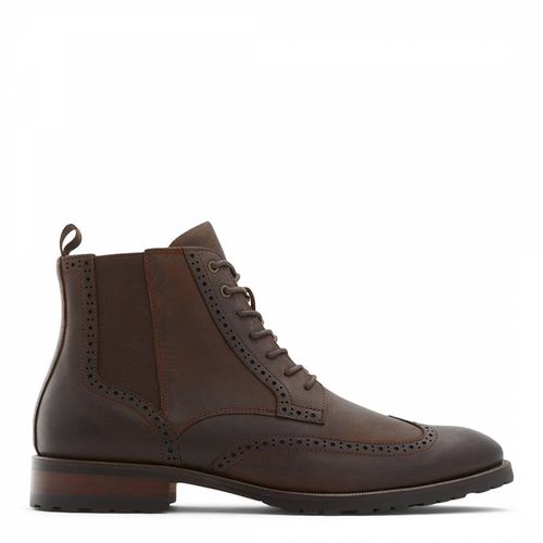 Cognac Salinger Leather Ankle Boots - Aldo - Modalova