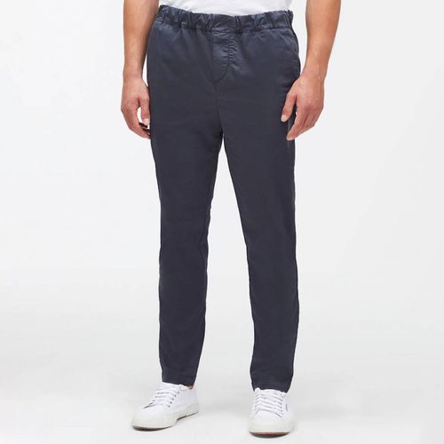 Charcoal Straight Cotton Blend Chinos - 7 For All Mankind - Modalova