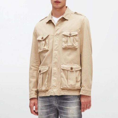 Beige Cotton Blend Field Jacket - 7 For All Mankind - Modalova