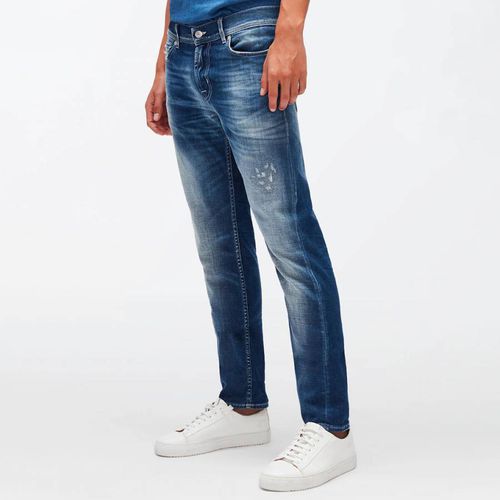 Mid Wash Ronnie Stretch Jeans - 7 For All Mankind - Modalova