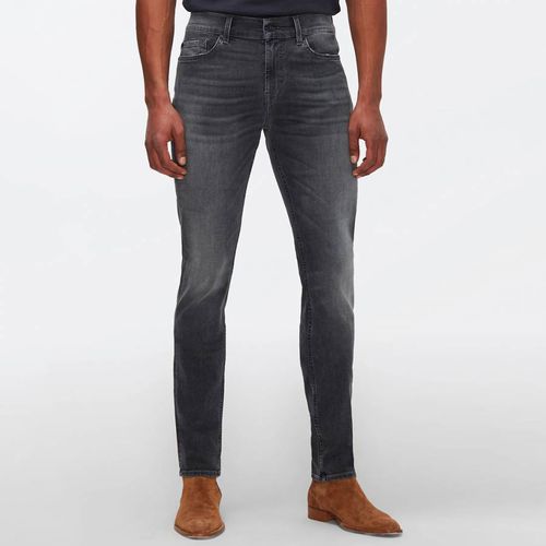 Washed Black Ronnie Stretch Jeans - 7 For All Mankind - Modalova