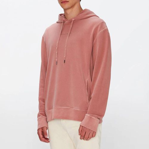 Pink Mineral Dye Cotton Hoodie - 7 For All Mankind - Modalova