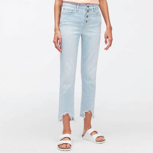 Light Straight Cropped Stretch Jeans - 7 For All Mankind - Modalova